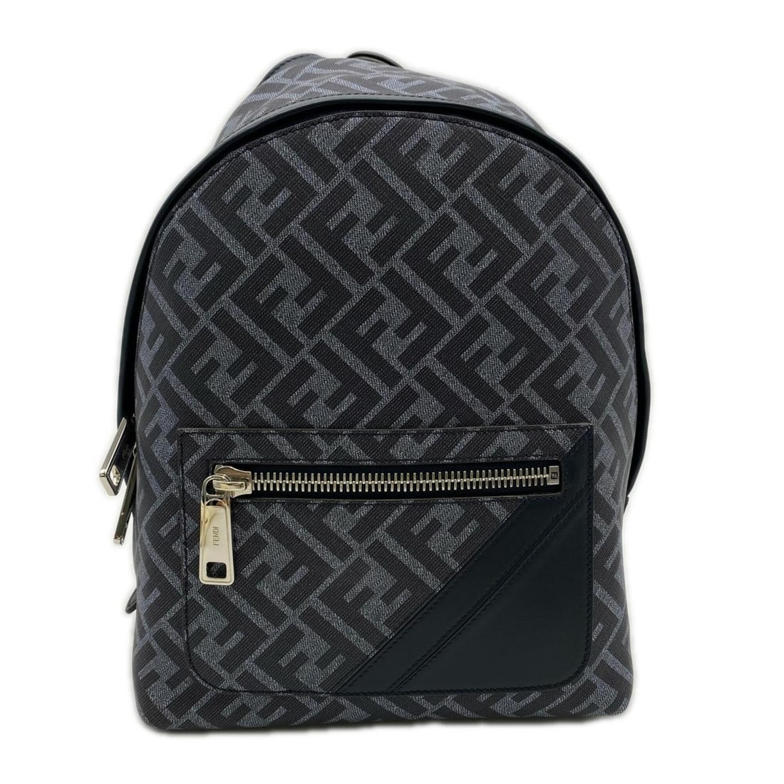 FENDI Chiode Small 7VZ077 Backpack, Blue, Men's: --- Catalog ---Category: SizeSize (HxWxD): 30cm x 22cm x 10cm / 11.81'' x 8.66'' x 3.93''Strap Length: 90cm / 35.43''Category: DesignType: BackpackColor: BlueGender: MenClosure: ZipperMaterial: Coated