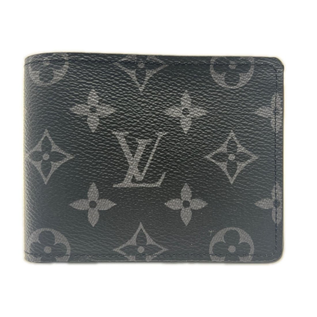 LOUIS VUITTON Monogram Eclipse Portefeuille Multiple M61695 Bi-fold Wallet Black Gray Men's: --- Catalog ---Category: SizeSize (HxWxD): 9cm x 11.5cm x 1.5cm / 3.54'' x 4.52'' x 0.59''Category: DesignType: Wallet (bi-fold)Color: Black, GrayGender: MenClosure: OpenMaterial: Coated canvas , Leat