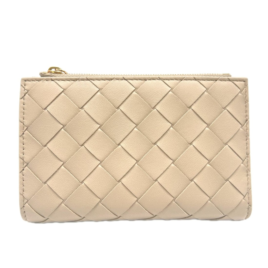 BOTTEGA VENETA Medium Intrecciato Bi-fold Zipper Wallet Ecru 749940VCPP29615 Beige Lambskin Women's: --- Catalog ---Category: SizeSize (HxWxD): 14.5cm x 9.3cm x 2cm / 5.7'' x 3.66'' x 0.78''Category: DesignType: Wallet (bi-fold)Color: BeigeGender: WomenMaterial: Leather Leather/Fur Type: LambskinCate
