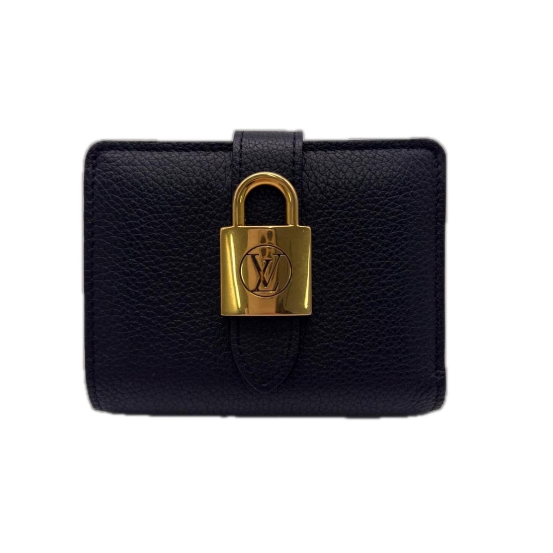 LOUIS VUITTON Portefeuille Low Key Compact Noir M12408 Bi-fold Wallet Black Calf Leather Women's