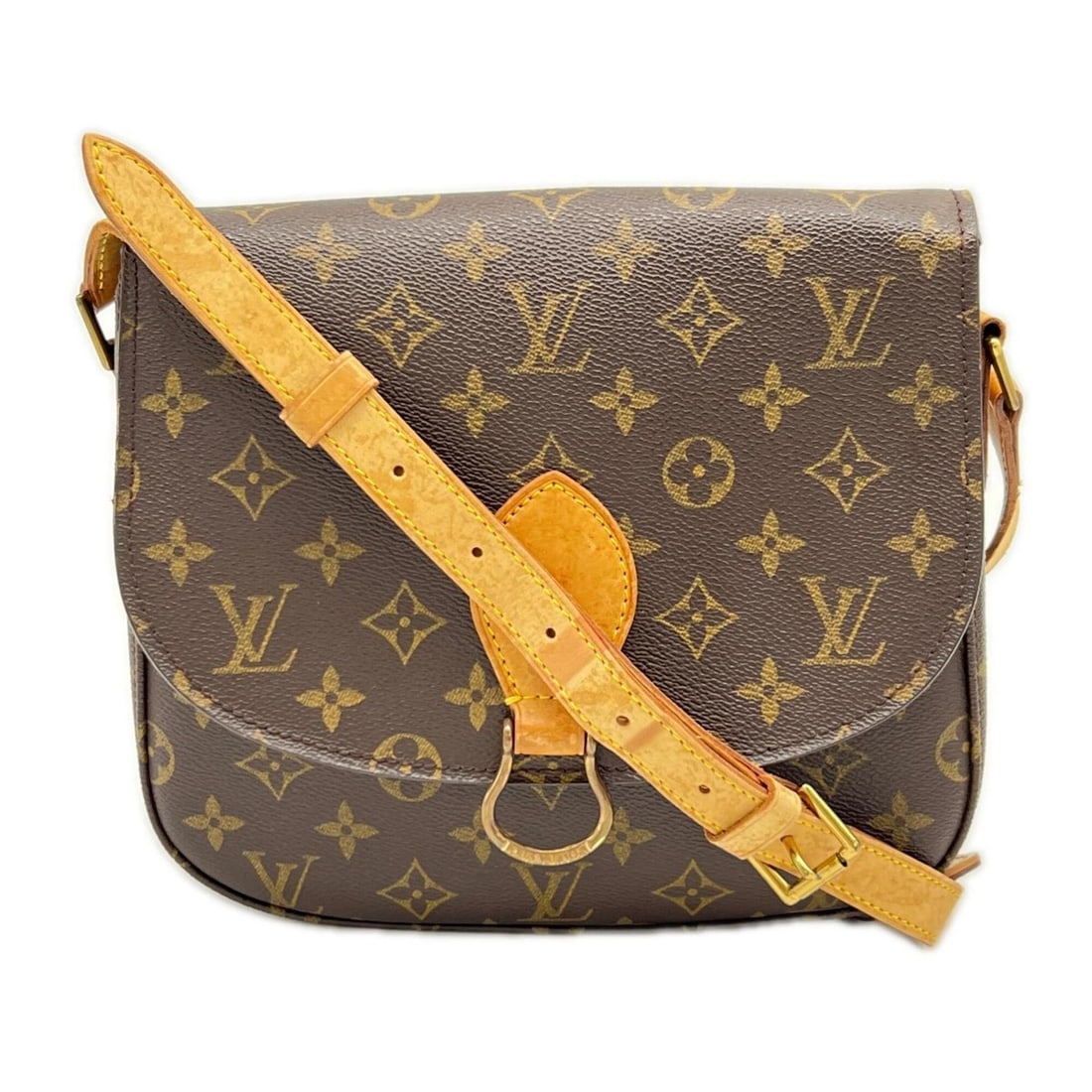 LOUIS VUITTON Monogram Saint Cloud GM M51242 Shoulder Bag, Brown/Beige Leather, Women's: --- Catalog ---Category: SizeSize (HxWxD): 22cm x 24cm x 6.5cm / 8.66'' x 9.44'' x 2.55''Strap Length: 118cm / 46.45''Category: DesignType: Shoulder bagColor: Beige, BrownGender: WomenMaterial: Coated