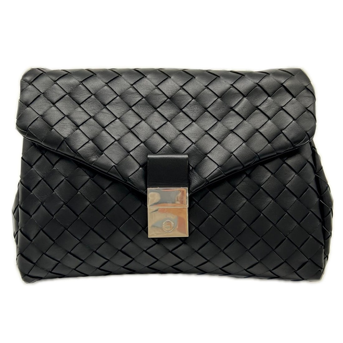 BOTTEGA VENETA Intrecciato Clutch Bag 630236 Black Lambskin Men's: --- Catalog ---Category: SizeSize (HxWxD): 20cm x 27cm x 5cm / 7.87'' x 10.62'' x 1.96''Category: DesignType: Clutch bagColor: BlackGender: MenClosure: Push lockMaterial: Leather Leather/Fur Type: Lam