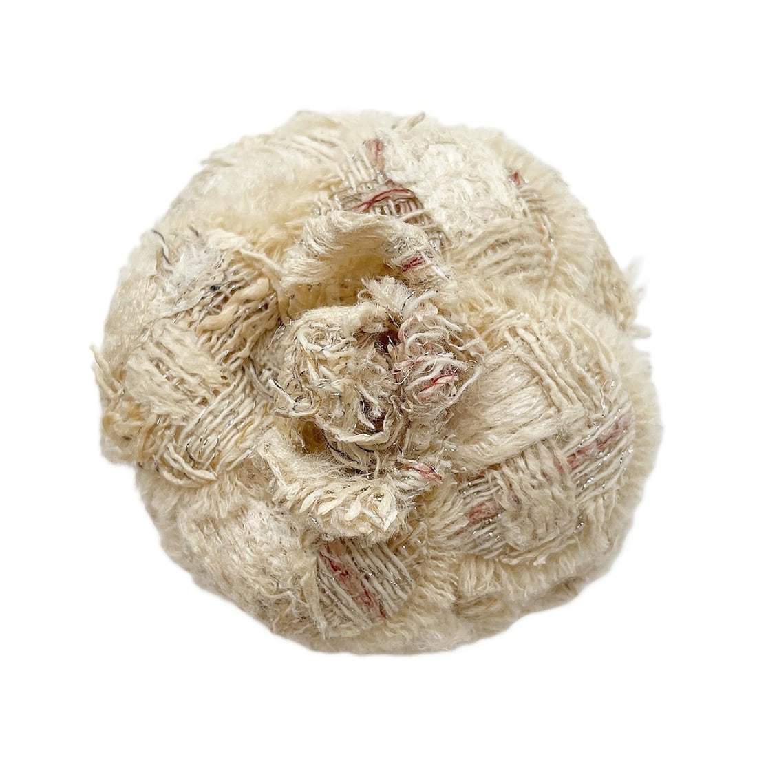 CHANEL Camellia Corsage Brooch Flower Tweed Beige Women's