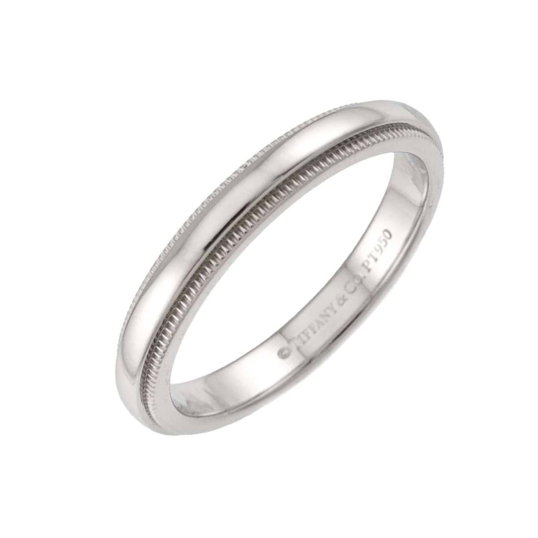 Tiffany & Co. Milgrain 1 Ring, 3mm wide, Platinum, Together Ring