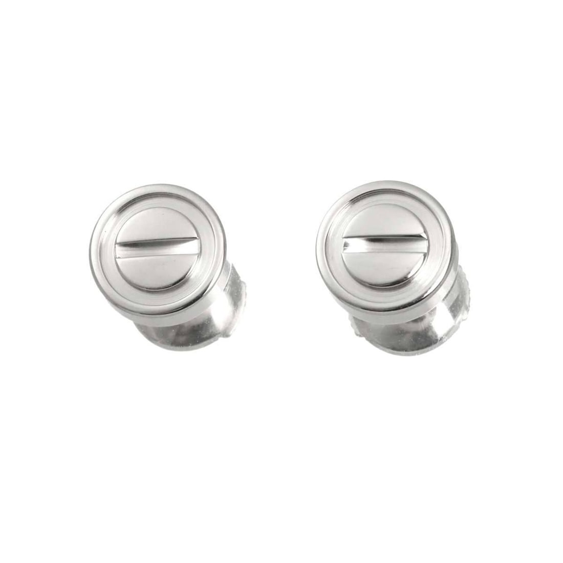 Cartier Love Earrings, 18K White Gold (750), Pierced.: --- Catalog ---Category: SizeSize (HxWxD): 7.20mm x 7.20mm / 0.28'' x 0.28''Category: DesignType: Stud earringsGender: WomenMaterial: White gold (18K)Category: GeneralBrand: Cartier--- Item List ---Se