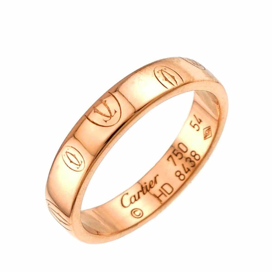 Cartier Happy Birthday Small Ring #54, 18K PG Pink Gold 750.: --- Catalog ---Category: SizeUS Size: 7Brand Size: 54Category: DesignType: Band ringGender: WomenMaterial: Pink gold (18K)Category: GeneralBrand: Cartier--- Item List ---Section: ConditionRanking: Ran