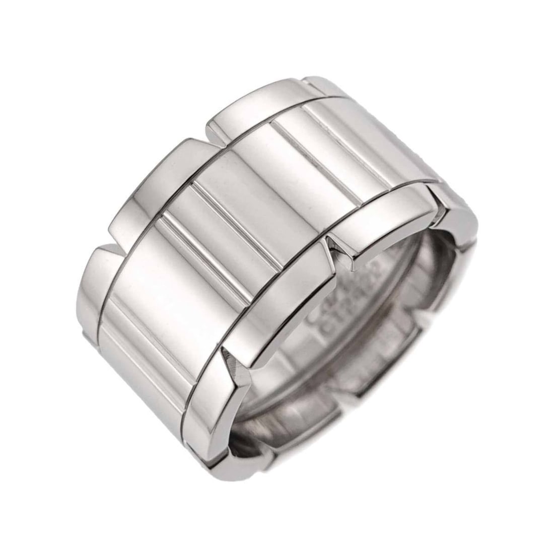 Cartier Tank Française #51 Ring, 18K WG (White Gold 750): --- Catalog ---Category: SizeUS Size: 6Brand Size: 51Category: DesignType: Band ringGender: WomenMaterial: White gold (18K)Category: GeneralBrand: Cartier--- Item List ---Section: ConditionRanking: Ra