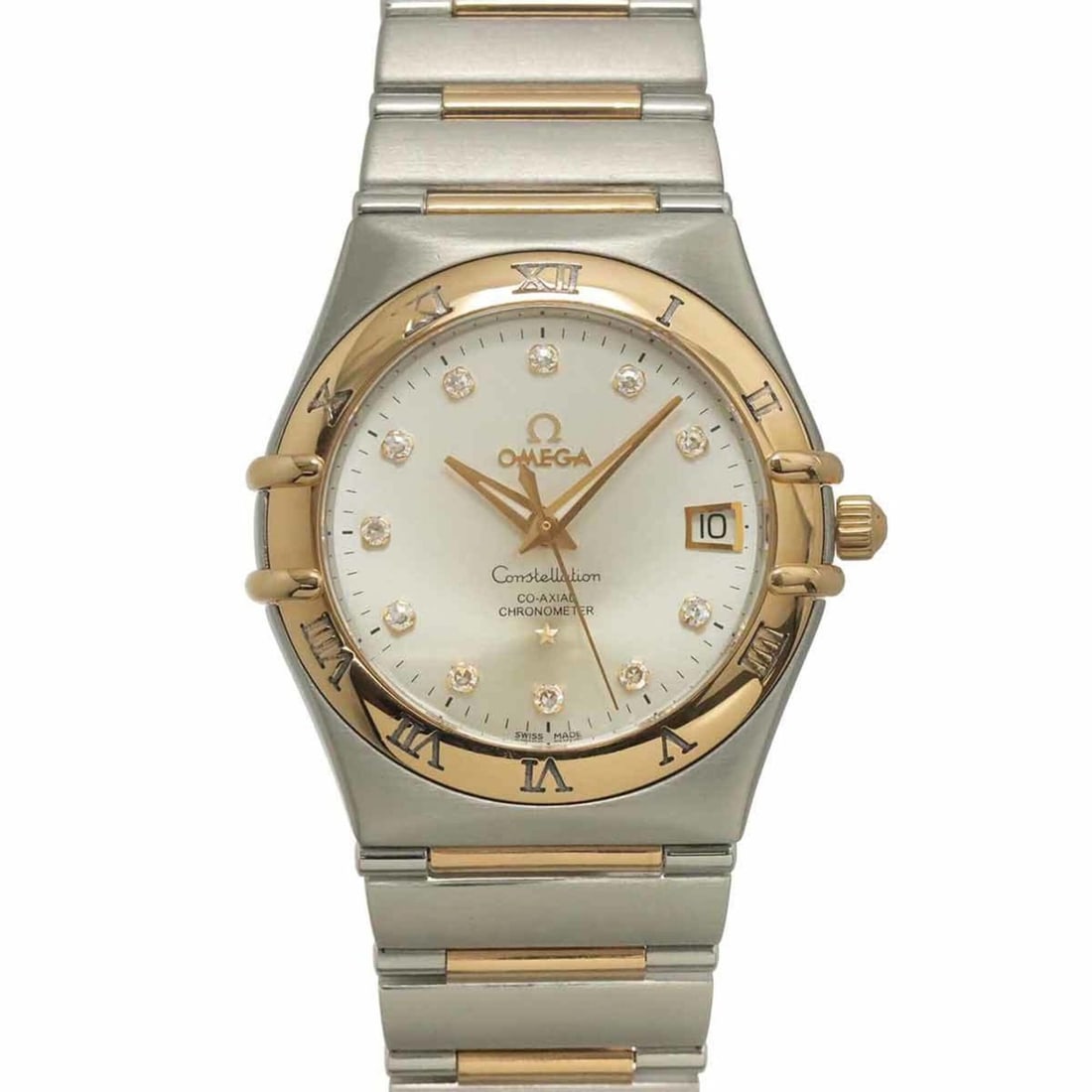 Omega Constellation Two-Tone 111 20 36 52 001 160th Anniversary 11P Diamond Men's Watch Date Silver (1 of 9)