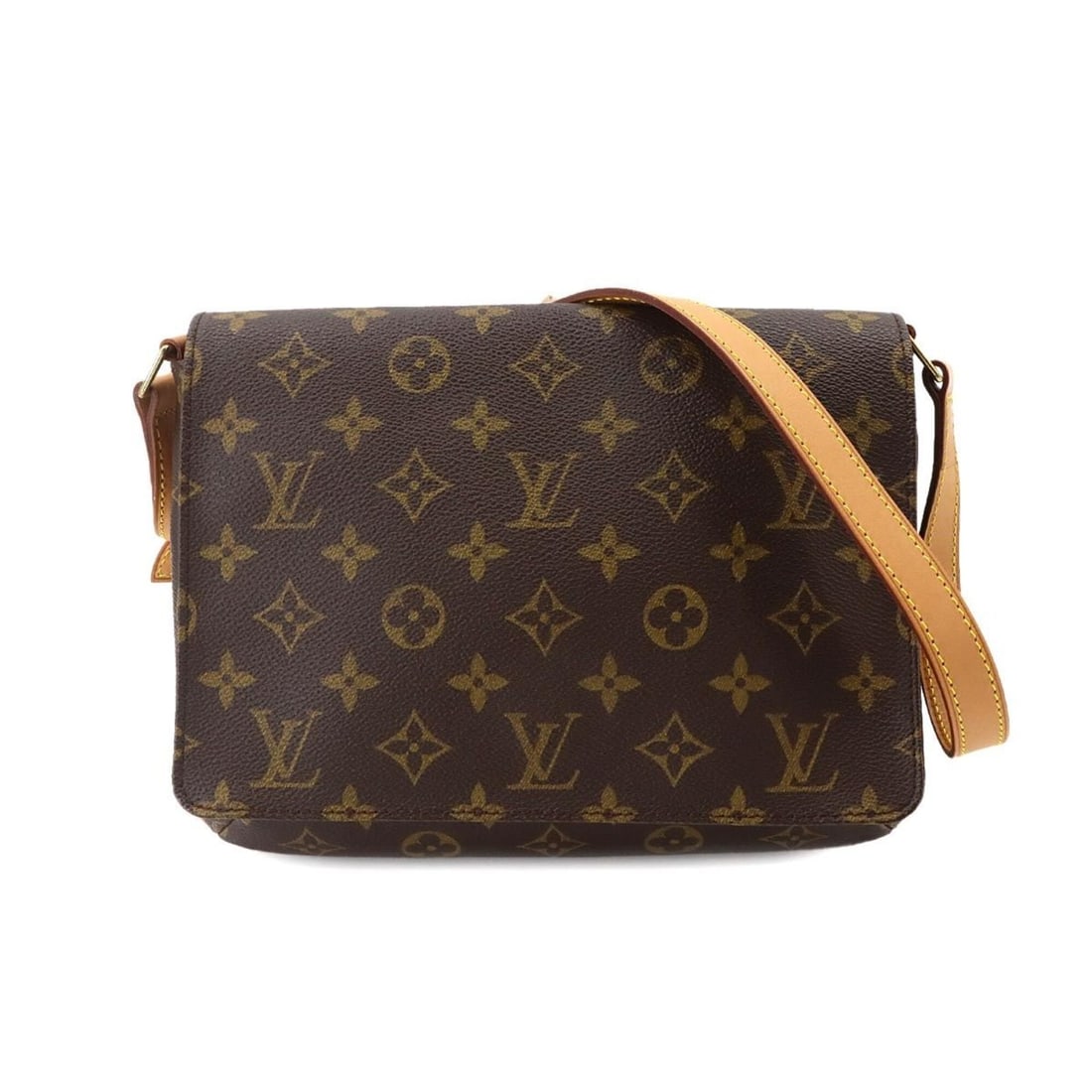 Louis Vuitton Monogram Musette Tango Short Shoulder Handbag, Brown, M51257: --- Catalog ---Category: SizeSize (HxWxD): 19cm x 26cm x 6cm / 7.48'' x 10.23'' x 2.36''Category: DesignType: Handbag, Shoulder bagColor: Brown, MonogramGender: WomenMaterial: Monogram , Canvas