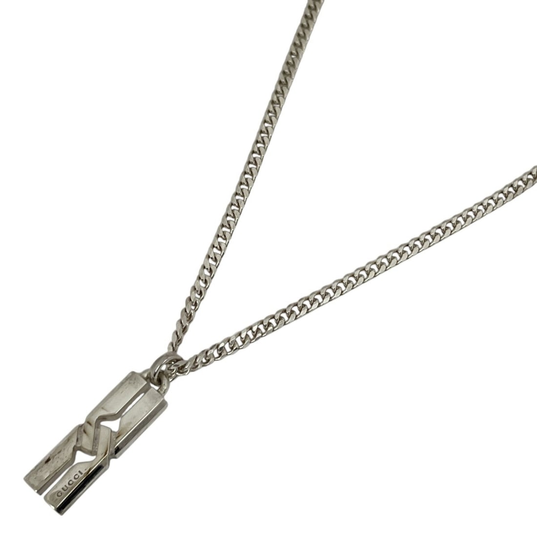 Gucci Knot Infinity Necklace, Sterling Silver 925, Silver, Women's: --- Catalog ---Category: SizePendant Size: 34mm x 9mm / 1.33'' x 0.35''Neck Circumference: 48 cm / 18.89''Category: DesignColor: SilverGender: WomenMaterial: Silver 925Necklace Type: NecklaceCategory: