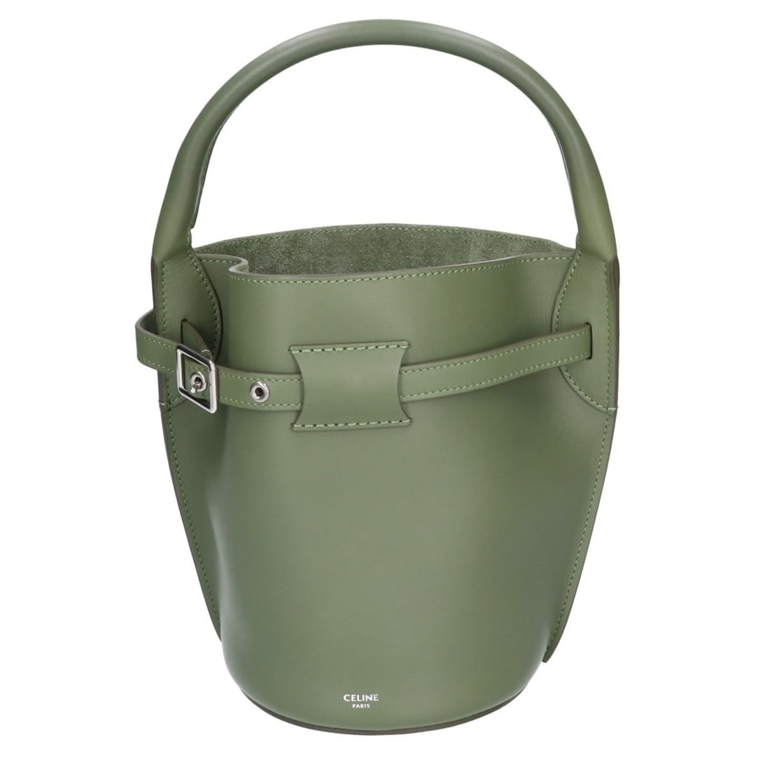 CELINE 187243 Big Bag Nano Bucket 2-Way Handbag Light Khaki Women's