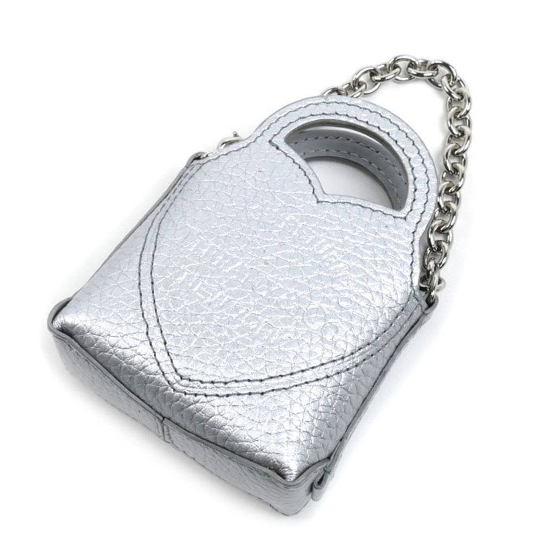 TIFFANY&Co. Tiffany Leather Return to Nano Bag Charm Mini Heart for Women: --- Catalog ---Category: SizeSize (HxWxD): 100.00mm x 75.00mm x 36.00mm / 3.94'' x 2.95'' x 1.42''Category: DesignType: Handbag charmColor: SilverGender: WomenMaterial: LeatherCategory: GeneralBrand: 
