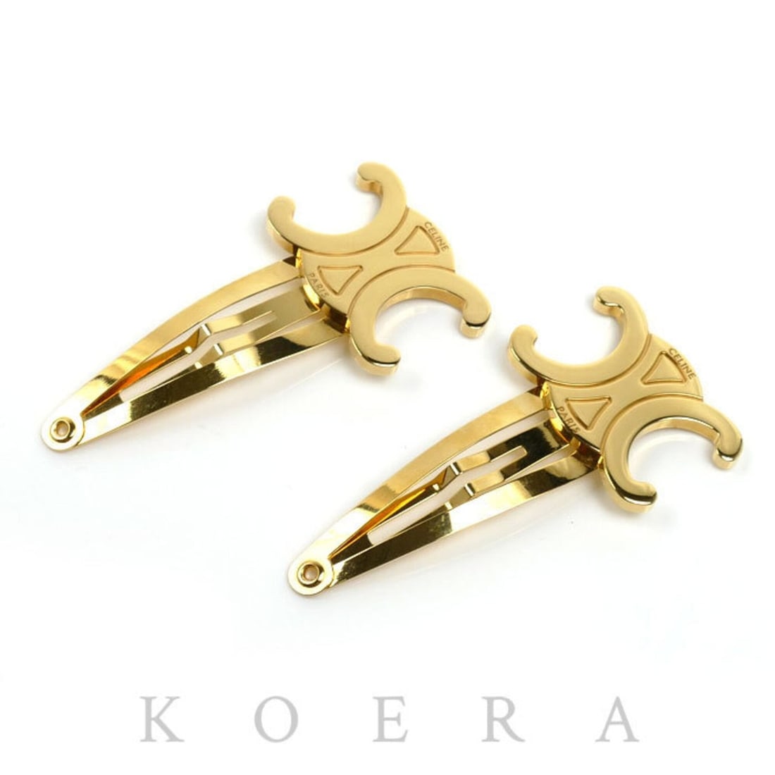 CELINE Celine GP Hair Clip Triomphe Accessory 46Z656BSL.35OR Women's