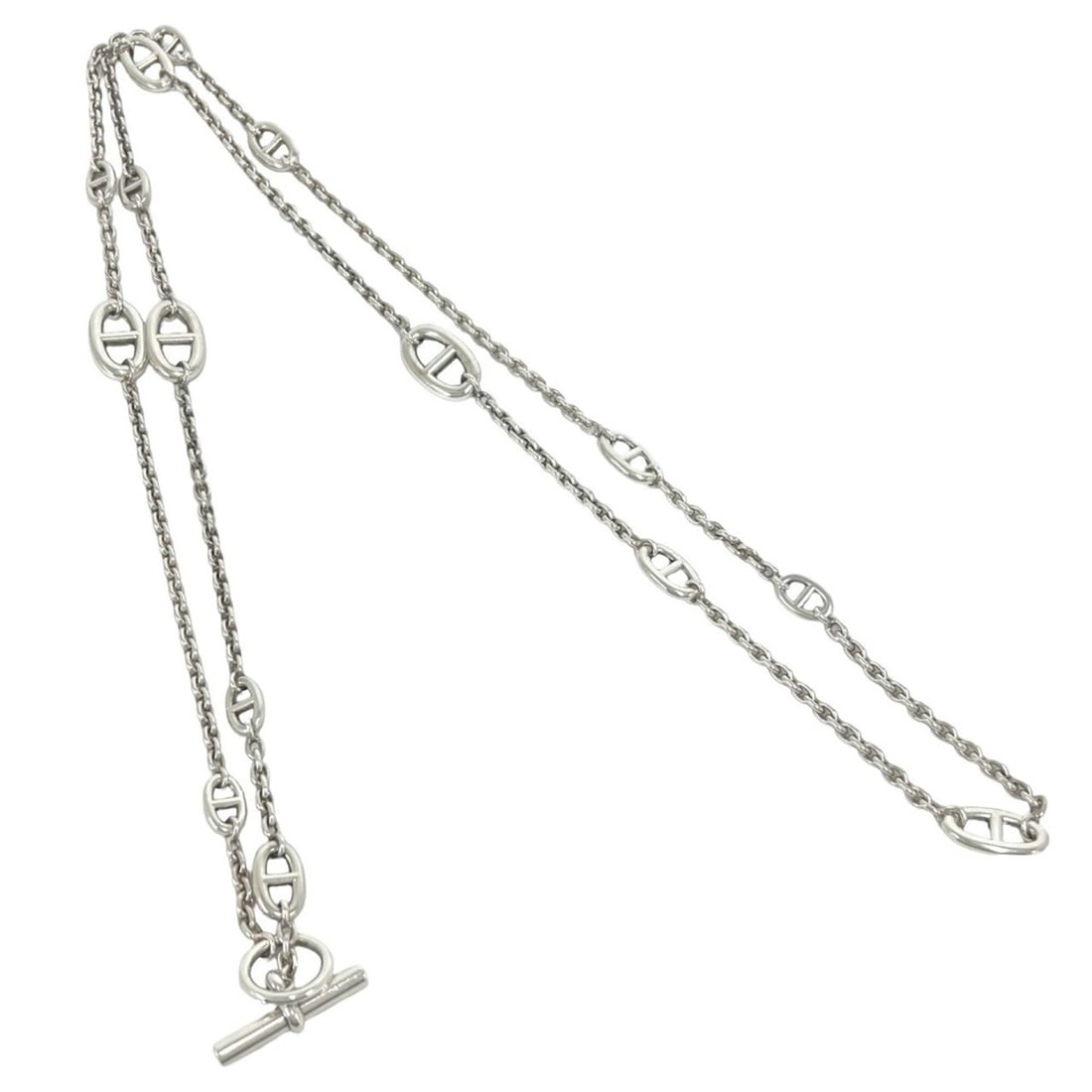 HERMES Chaine d'Ancre Farandole Necklace, Sterling Silver 925, Choker Pendant, Accessory, Silver,: --- Catalog ---Category: SizeNeck Circumference: 119 cm / 46.85''Category: DesignColor: SilverGender: WomenMaterial: Silver 925Pendant Type: PendantNecklace Type: NecklaceCategory: GeneralBrand: Herme
