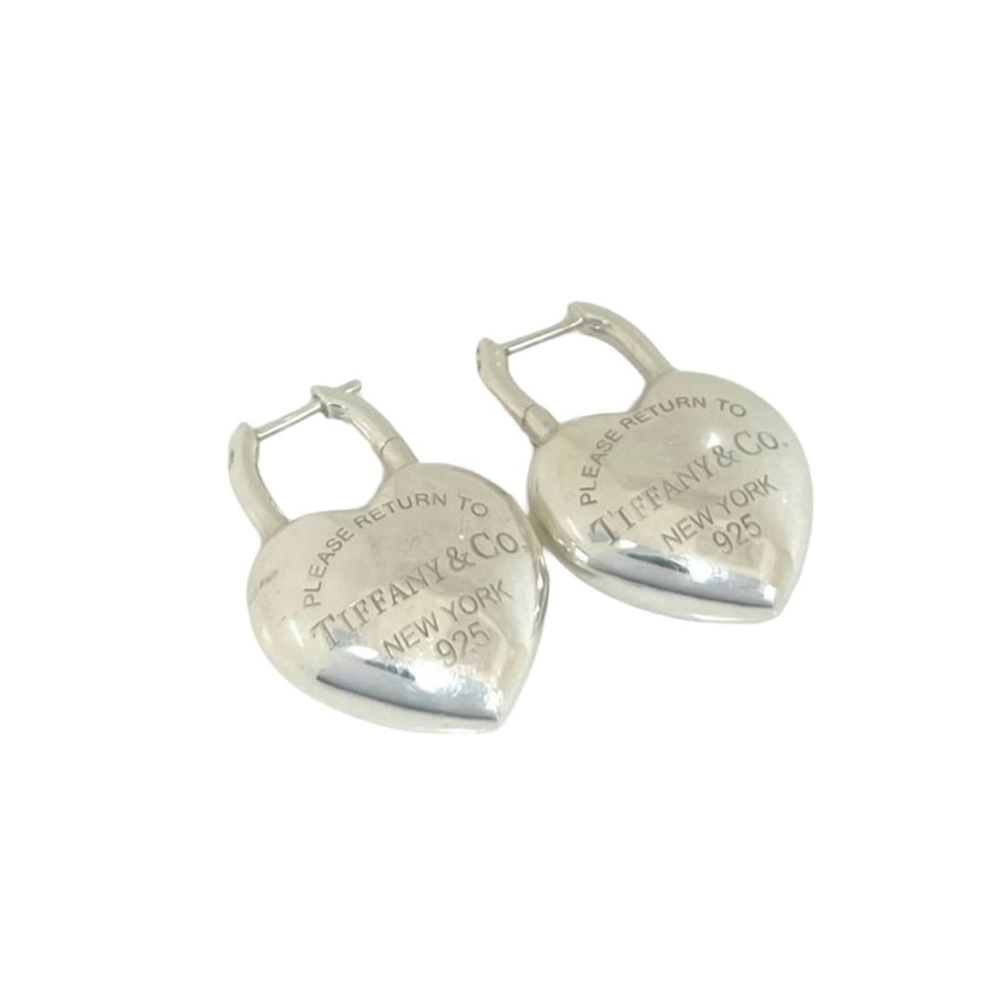 TIFFANY&Co. Tiffany Full Heart Earrings, Return to Tiffany, Sterling Silver 925, Accessory, Item