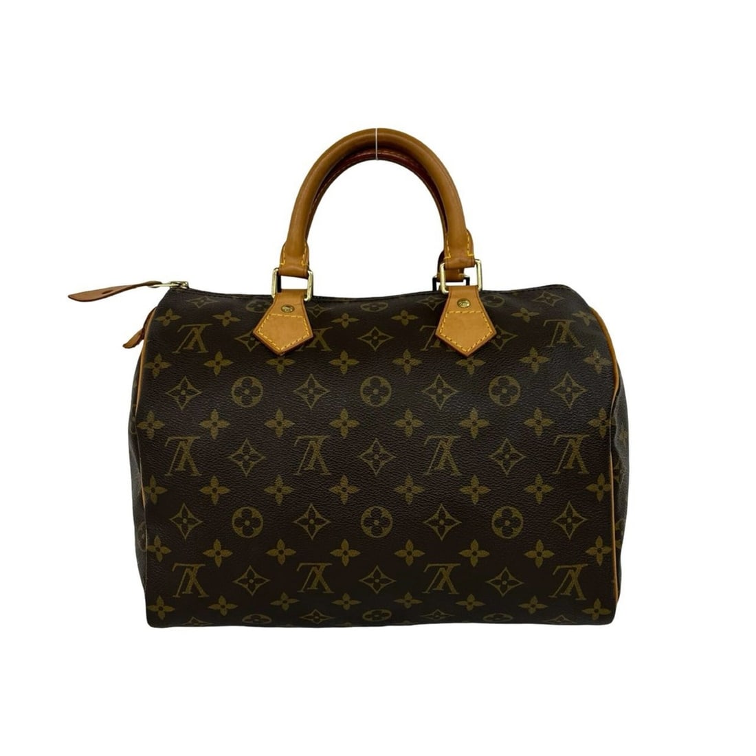 LOUIS VUITTON Speedy 30 Monogram Leather Handbag Mini Boston Bag Brown 31336 (1 of 14)
