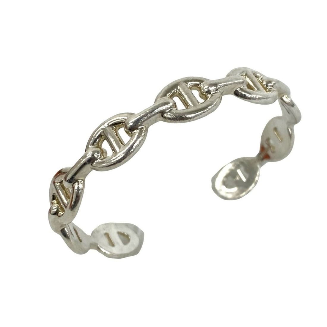 HERMES Hermes Enchainée Bangle, Sterling Silver 925, Accessory, Silver, 28167: --- Catalog ---Category: SizeLength: 16cm / 6.29''Category: DesignType: BangleColor: SilverGender: WomenMaterial: Silver 925Category: GeneralBrand: Hermes--- Item List ---Section: ConditionRanking: Ra