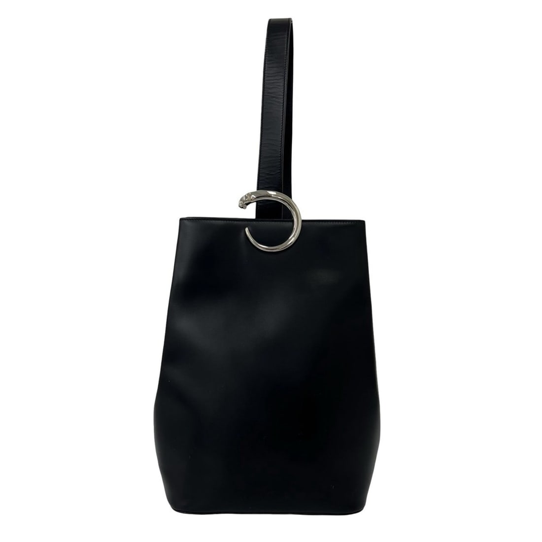 CARTIER Vintage Panthère Panther Hardware Leather One-Shoulder Bag Crossbody Black 29125: --- Catalog ---Category: SizeSize (HxWxD): 29.5cm x 24cm x 14cm / 11.61'' x 9.44'' x 5.51''Category: DesignType: Crossbody bag, Shoulder bagColor: BlackGender: WomenMaterial: Leather Category: General