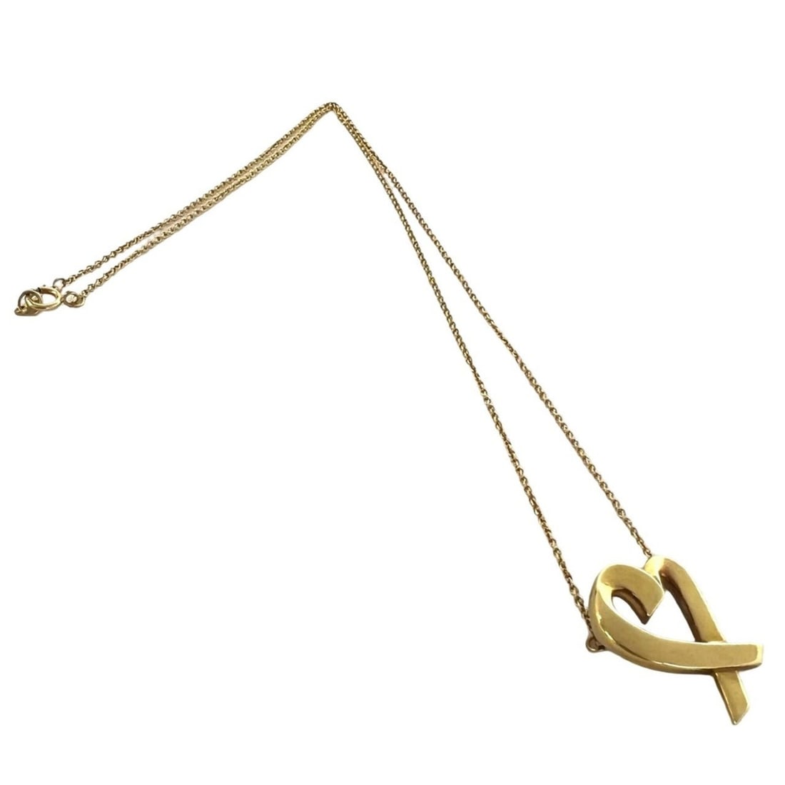 TIFFANY&Co. Tiffany Vintage Loving Heart Necklace 18K Yellow Gold 750 YG Pendant 05540: --- Catalog ---Category: SizePendant Size: 20mm x 15mm / 0.78'' x 0.59''Neck Circumference: 42.5 cm / 16.73''Category: DesignColor: GoldGender: WomenMaterial: Yellow gold (18K)Pendant Type: PendantNec