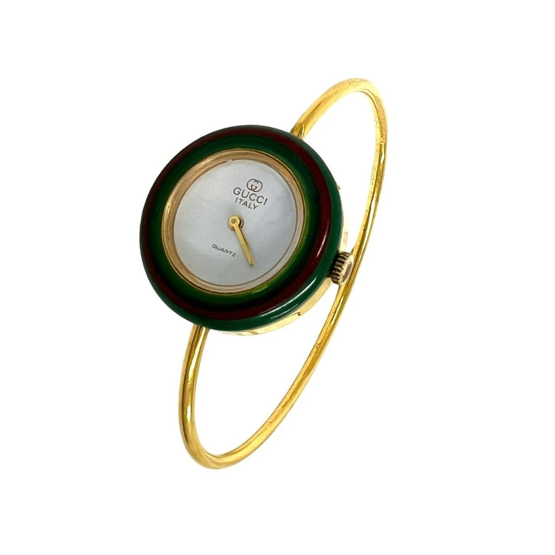 GUCCI Vintage Change Bezel Sherry Line GP Quartz Wristwatch Gold 28050: --- Catalog ---Category: SizeWrist Size: 16.5cm / 6.49''Case Diameter: 25mm / 0.98''Category: DesignType: WristwatchGender: WomenMaterial (Band): Gold platedMaterial (Case): Gold platedCategory: Gener