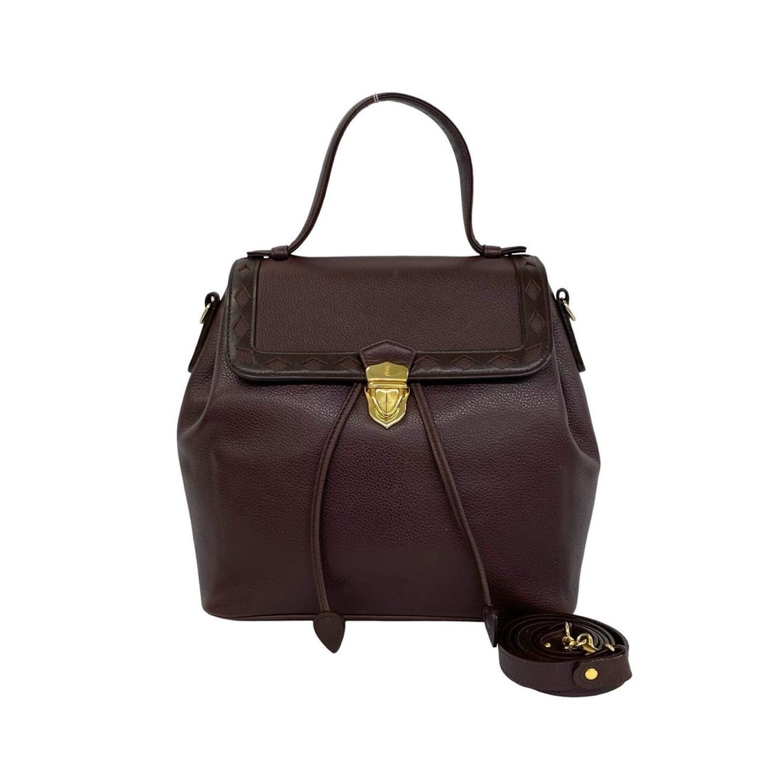 YVES SAINT LAURENT Vintage YSL Logo Hardware Leather 2-Way Shoulder Bag/Handbag Brown 38143: --- Catalog ---Category: SizeSize (HxWxD): 23.5cm x 24cm x 13.5cm / 9.25'' x 9.44'' x 5.31''Category: DesignType: Handbag, Shoulder bagColor: BrownGender: WomenMaterial: Leather Category: GeneralBrand