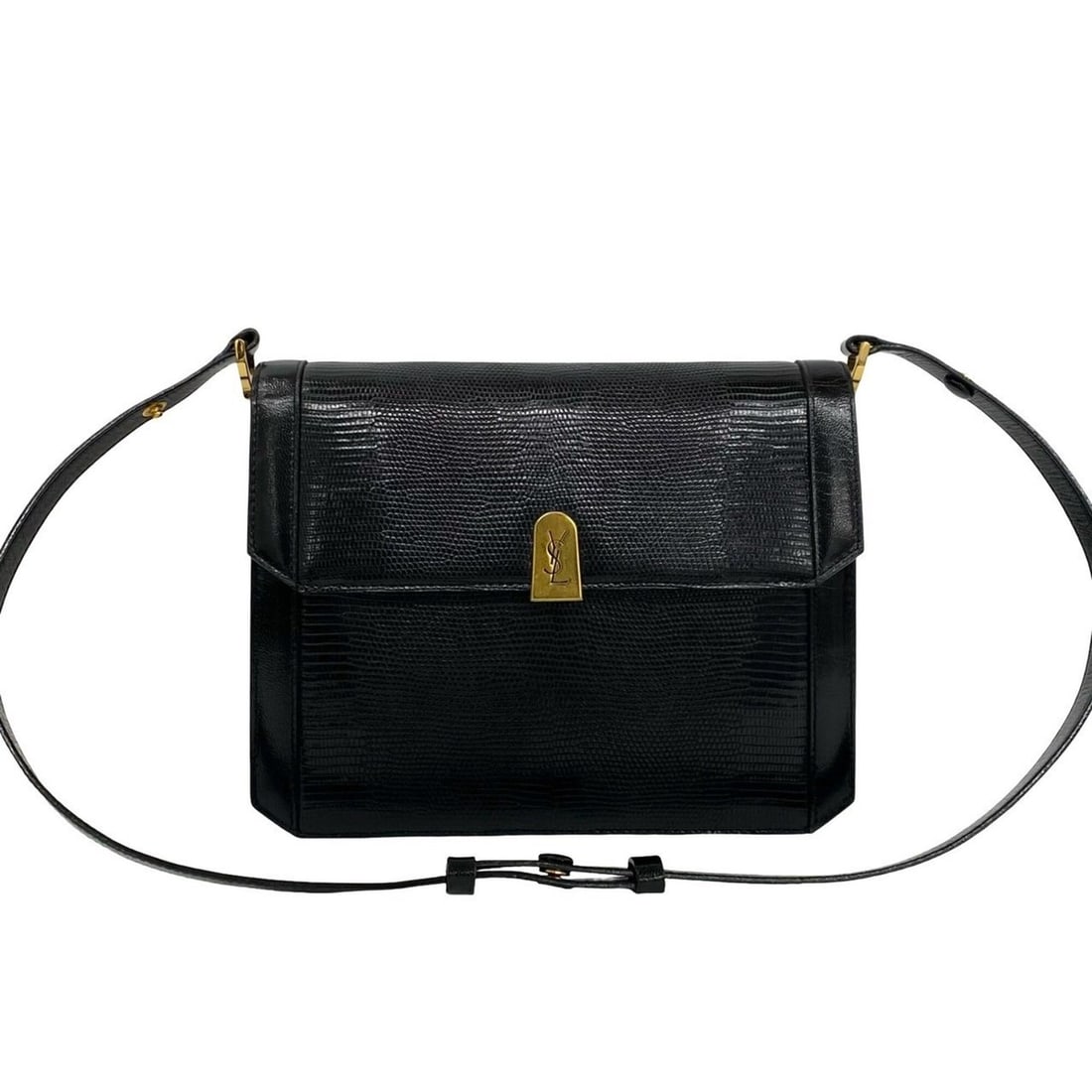 YVES SAINT LAURENT Vintage YSL Logo Hardware Leather Semi-One Shoulder Bag Black 34803: --- Catalog ---Category: SizeSize (HxWxD): 19cm x 24cm x 5cm / 7.48'' x 9.44'' x 1.96''Category: DesignType: Shoulder bagColor: BlackGender: WomenMaterial: Leather Category: GeneralBrand: Yves Saint L