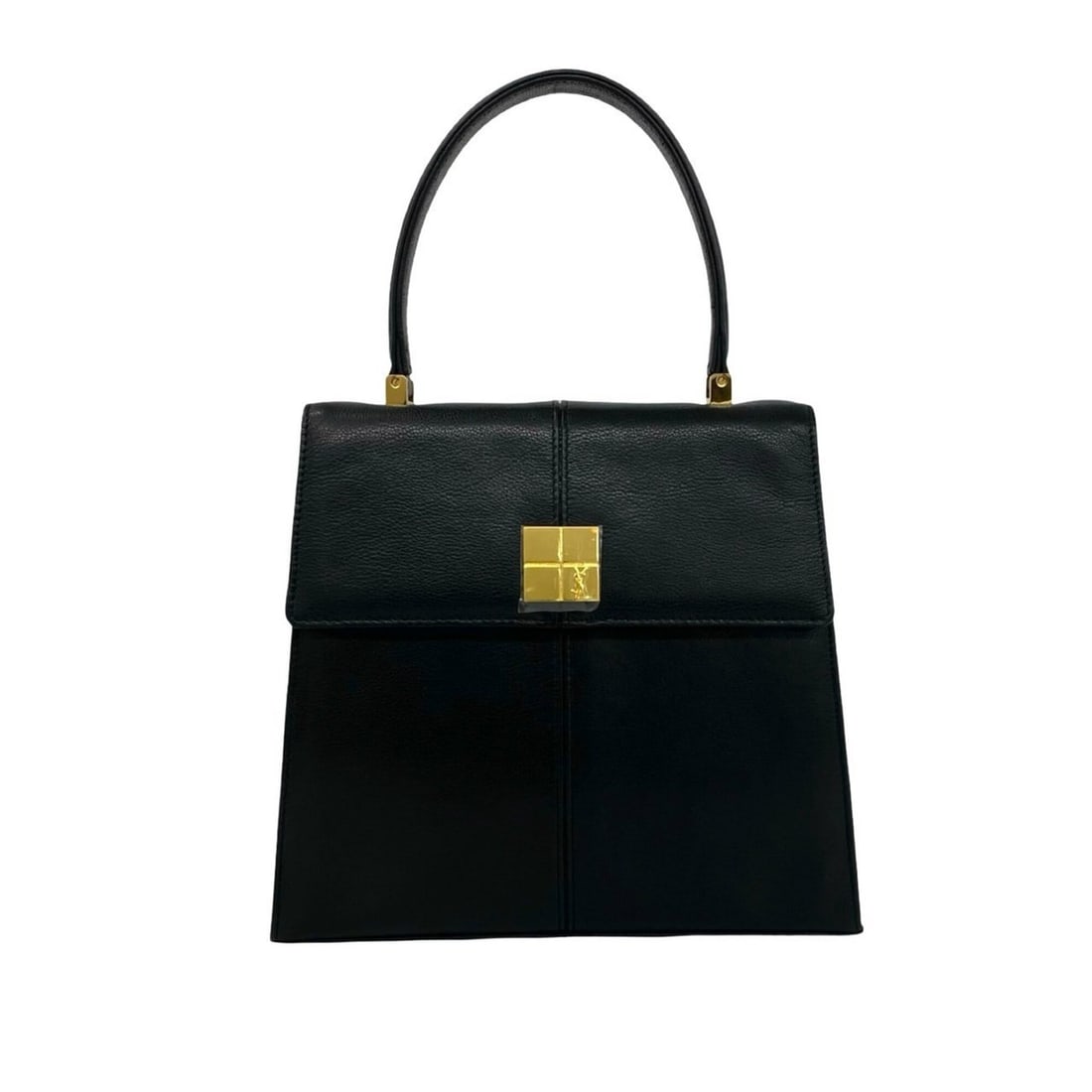YVES SAINT LAURENT Vintage YSL Logo Hardware Leather Handbag Mini Tote Bag Black 30479: --- Catalog ---Category: SizeSize (HxWxD): 22cm x 24cm x 8cm / 8.66'' x 9.44'' x 3.14''Category: DesignType: Handbag, Tote bagColor: BlackGender: WomenMaterial: Leather Category: GeneralBrand: Yves Sa