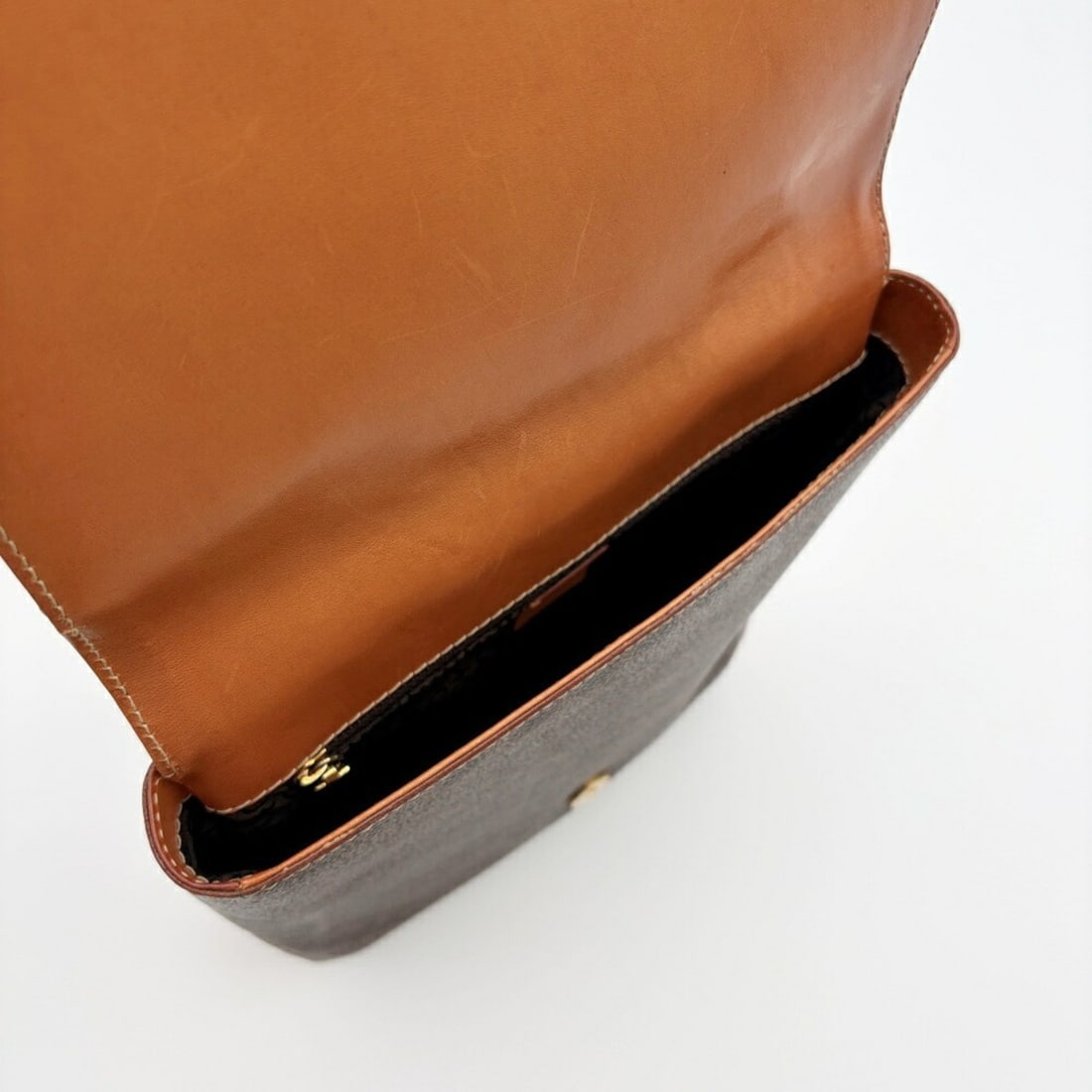 Celine Macadam Backpack Rucksack Brown Camel Old - 19