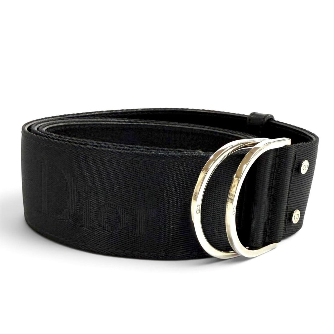 Christian Dior CD logo buckle leather combination tape ring belt black M Made in Italy Women's: --- Catalog ---Category: SizeLength: 105cm / 41.33''Category: DesignType: Standard beltColor: BlackGender: WomenMaterial (Strap): Leather Category: GeneralBrand: Christian DiorCountry of Origin: Italy