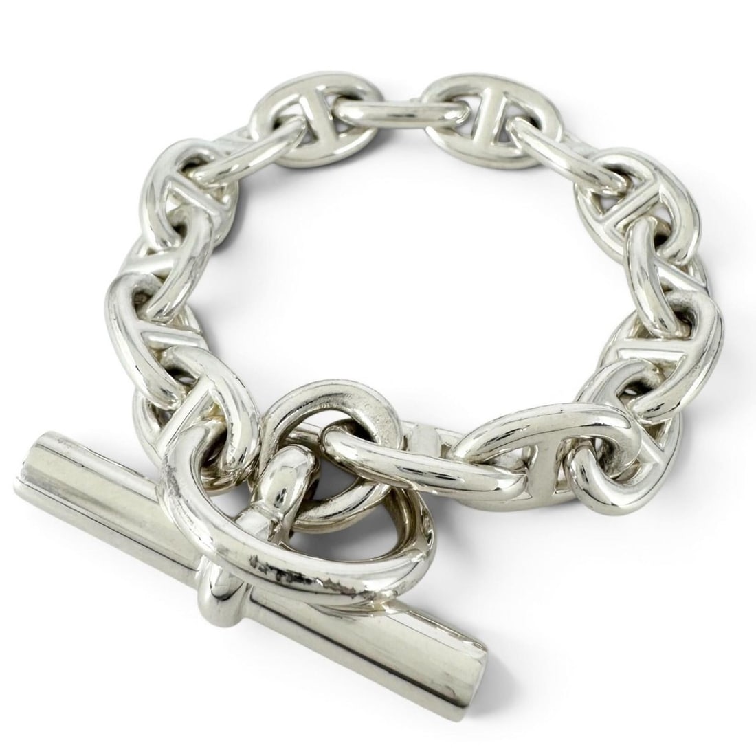 HERMES Chaine d'Ancre PM bracelet, AG925, 15 links, silver, made in France, 2025 model, weight (1 of 12)