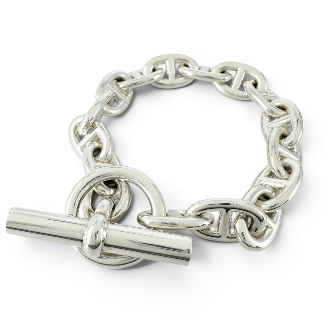 HERMES Chaine d'Ancre PM bracelet, AG925, 15 links, silver, made in France, 2025 model, weight