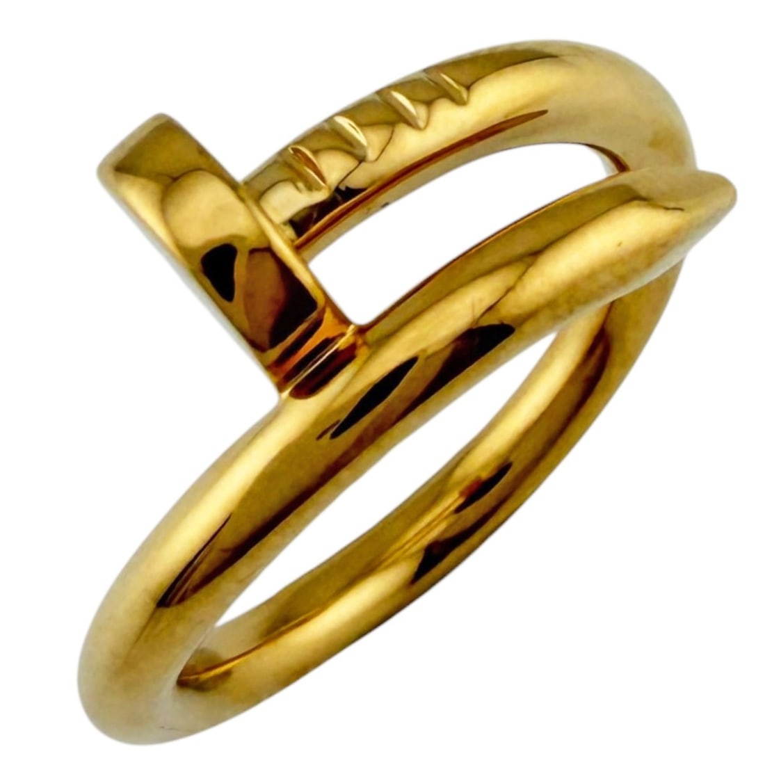 Cartier Juste un Clou Ring, 1, 18K Yellow Gold, Women's, CARTIER, Pre-owned: --- Catalog ---Category: PackNumber in Pack: 1Category: SizeWeight: 8.2g / 0.28oz.JP Size: 14US Size: 7Category: DesignType: Band ringGender: WomenHandmade: YesMaterial: Yellow gold (18K)Category: Gen