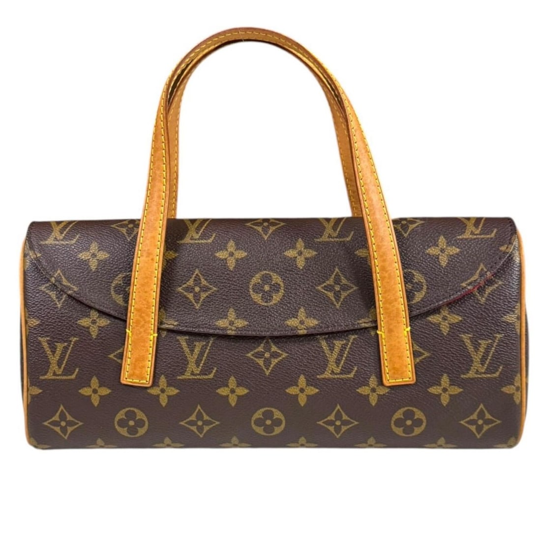 Louis Vuitton Sonatine Monogram Handbag, Canvas M51902, Brown, Women's, LOUIS VUITTON, Used: --- Catalog ---Category: SizeWeight: 250g / 8.81oz.Size (HxWxD): 14cm x 28.5cm x 6cm / 5.51'' x 11.22'' x 2.36''Handle Length: 40cm / 15.74''Category: DesignType: HandbagColor: BrownGender: WomenHandm