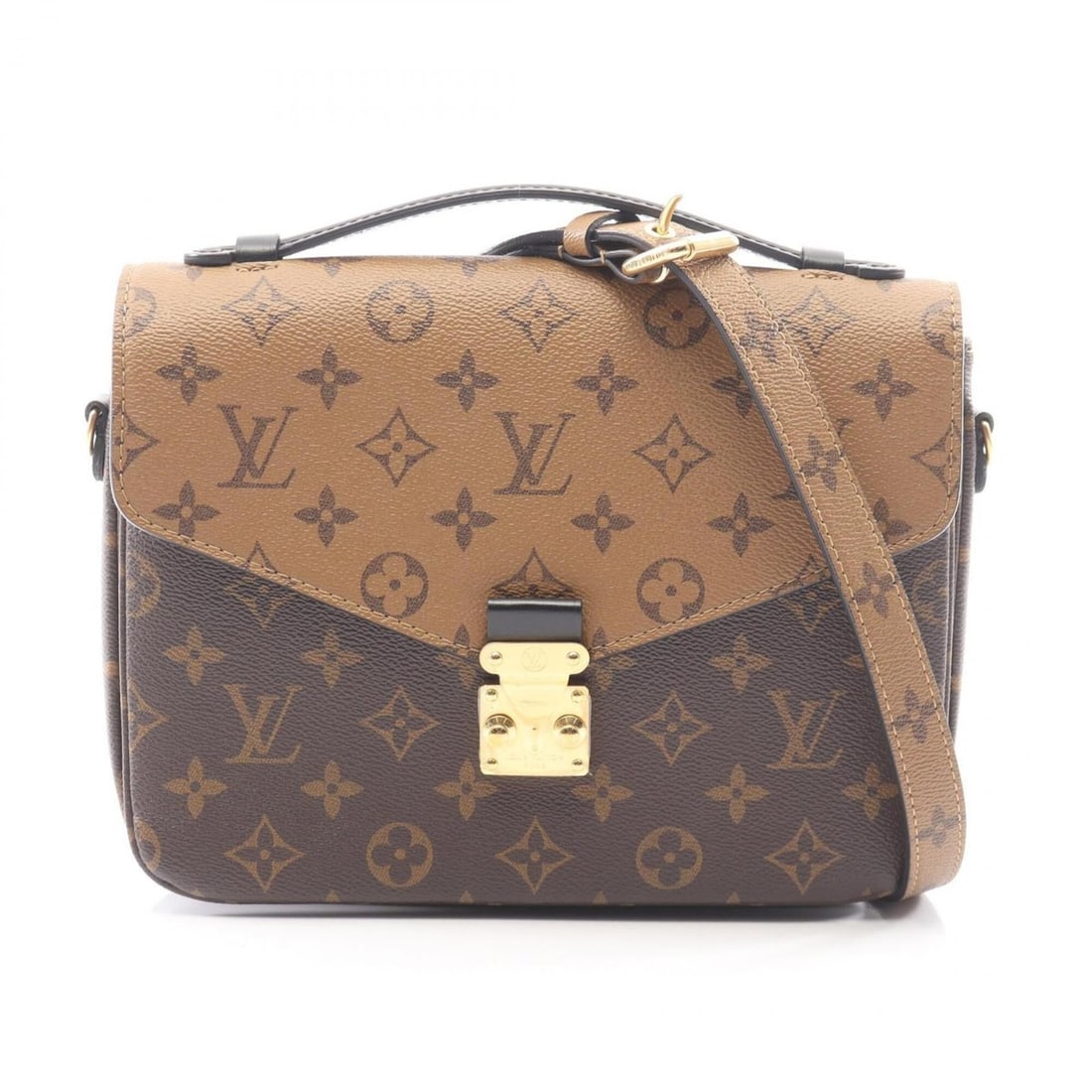 Louis Vuitton Pochette Metis MM 2-Way Handbag, Coated Canvas and Leather, Monogram Reverse, Women's, (1 of 14)