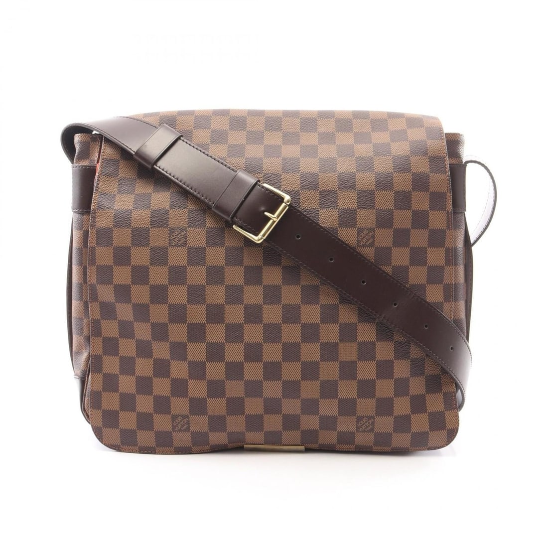 Louis Vuitton Bastille Shoulder Bag/Handbag, Coated Canvas and Leather, Damier Pattern, Brown,