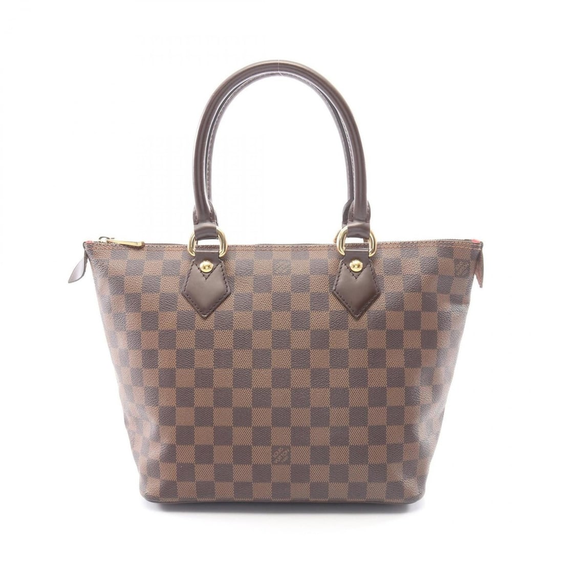Louis Vuitton Saleya PM Tote Bag Handbag, Coated Canvas and Leather, Damier Pattern, Women's, Brown,: --- Catalog ---Category: SizeSize (HxWxD): 23cm x 25cm x 14cm / 9.05'' x 9.84'' x 5.51''Category: DesignType: Handbag, Tote bagColor: Brown, EbeneGender: WomenMaterial: Coated canvas , PVC , Damier Ca