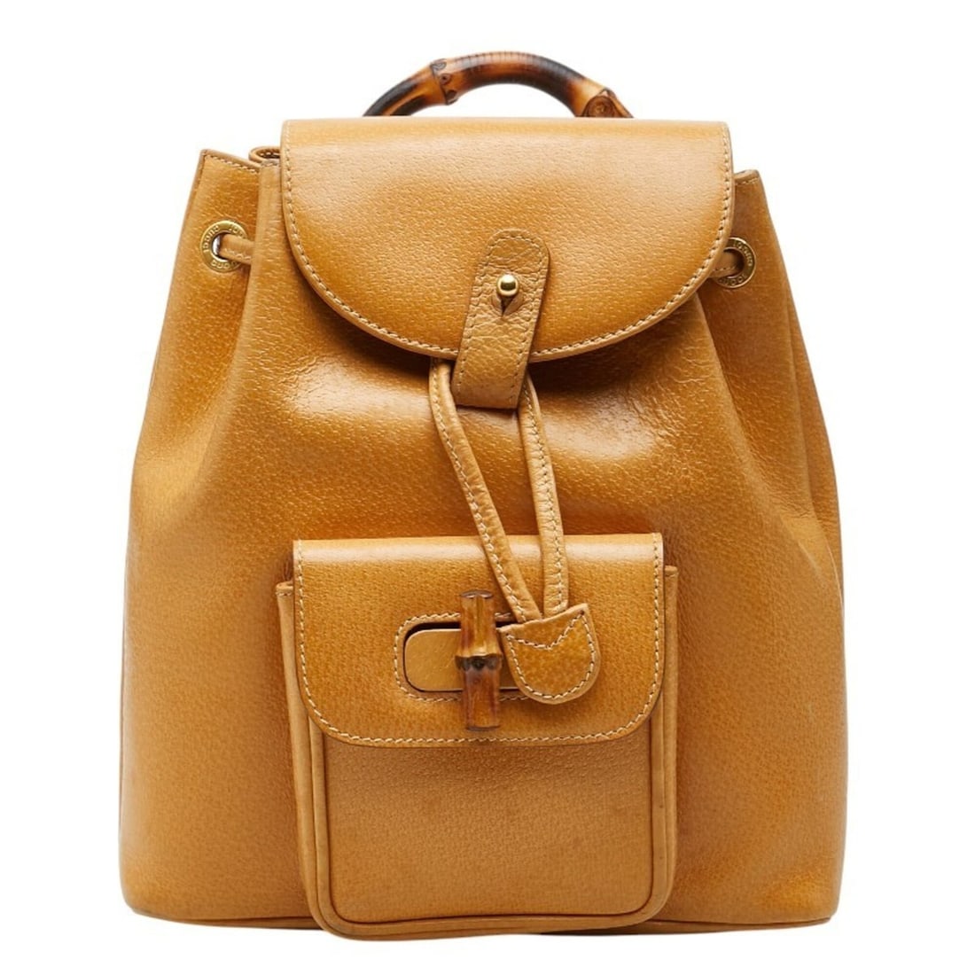 Gucci Bamboo Backpack 003?1705?0030 Beige Leather Women's GUCCI (1 of 11)