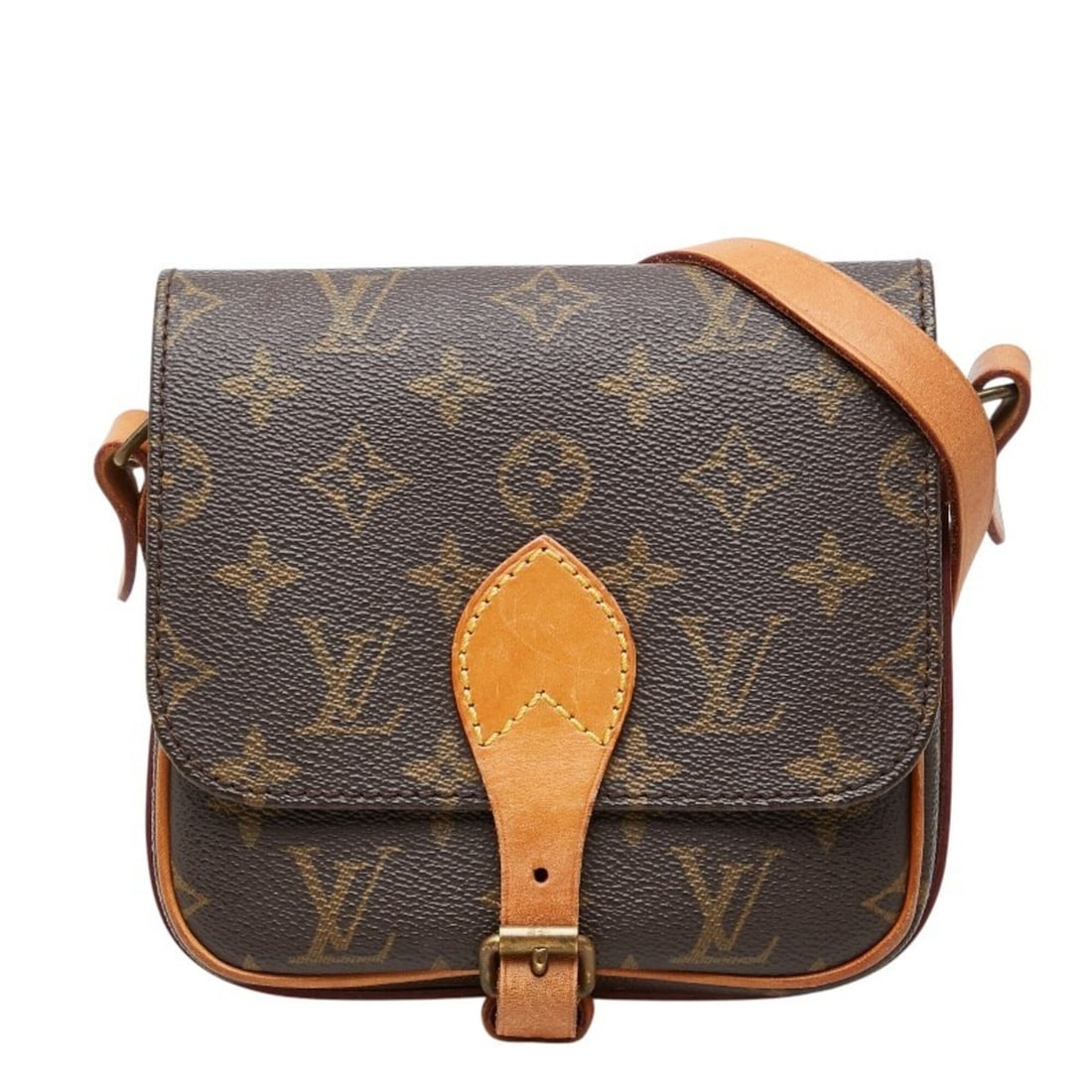 Louis Vuitton Monogram Mini Cartouchiere Crossbody Shoulder Bag M51254 Brown Leather Women's LOUIS: --- Catalog ---Category: SizeSize (HxWxD): 15cm x 16cm x 5cm / 5.9'' x 6.29'' x 1.96''Category: DesignType: Shoulder bagColor: BrownGender: WomenMaterial: PVC , Leather Category: GeneralBrand: Louis V