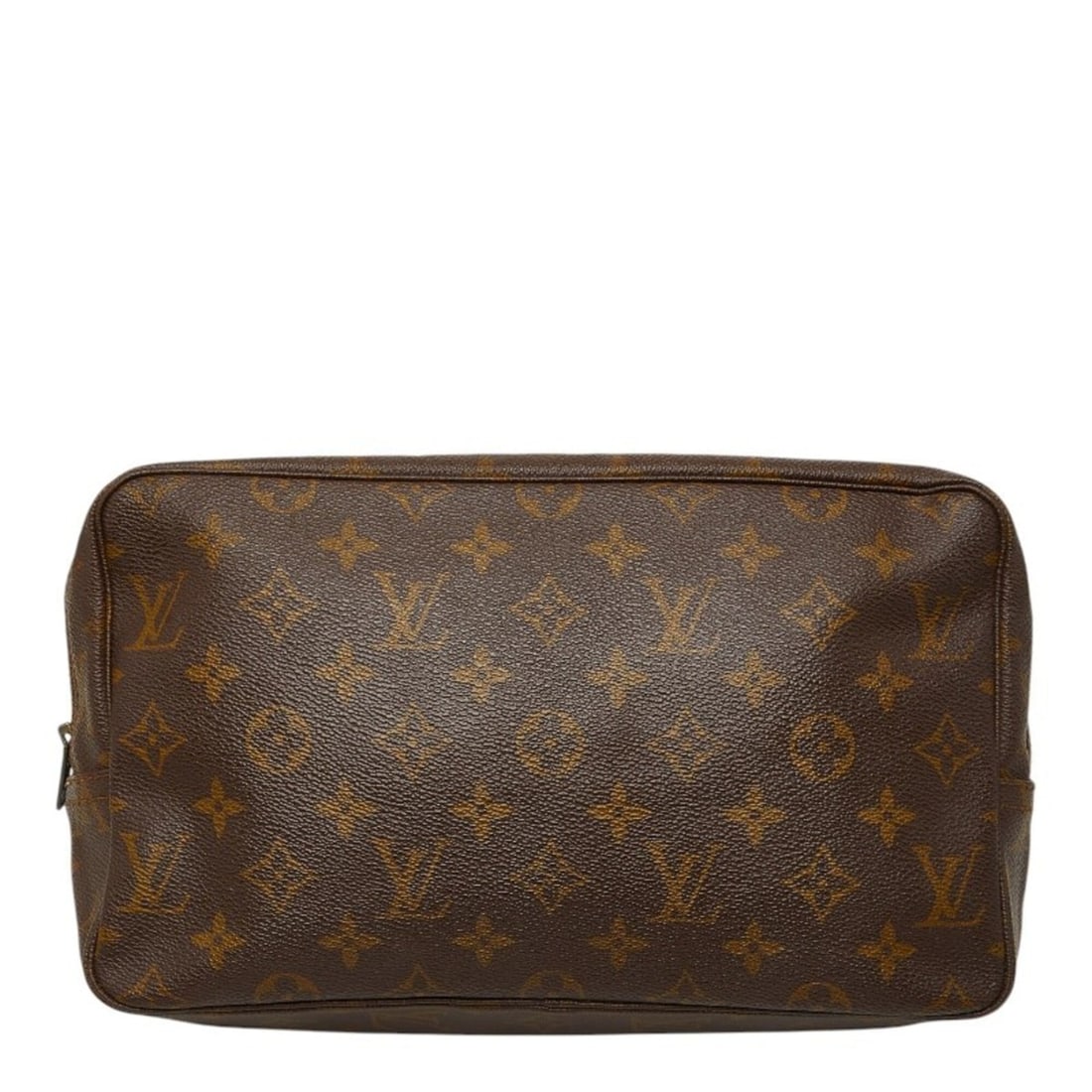 Louis Vuitton Monogram Trousse Toilette 28 Second Bag Clutch Handbag Pouch M47522 Brown Women's