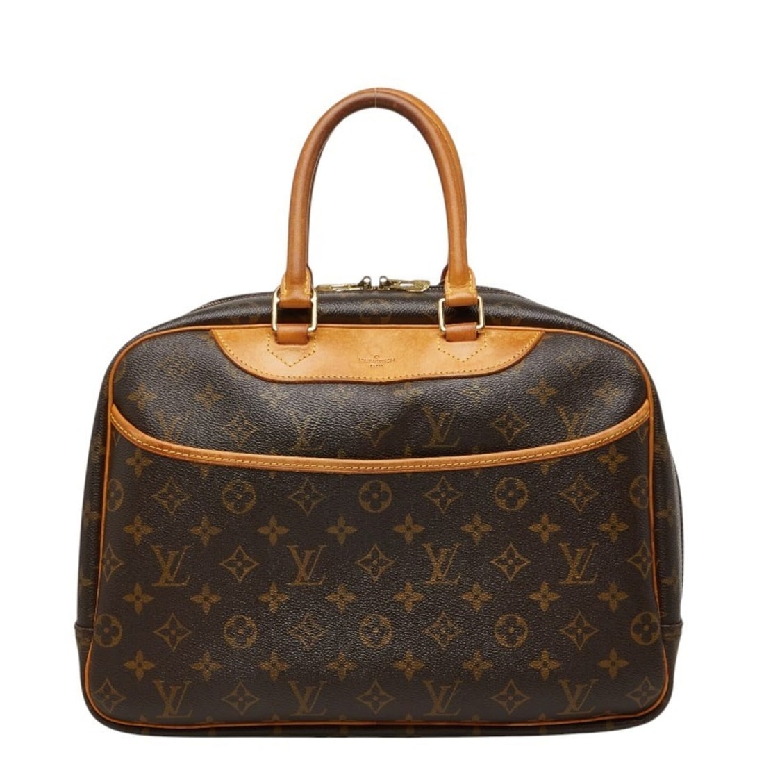 Louis Vuitton Monogram Deauville Handbag M47270 Brown Leather Women's LOUIS VUITTON: --- Catalog ---Category: SizeSize (HxWxD): 26cm x 34cm x 13cm / 10.23'' x 13.38'' x 5.11''Category: DesignType: HandbagColor: BrownGender: WomenMaterial: PVC , Leather Category: GeneralBrand: Louis Vu