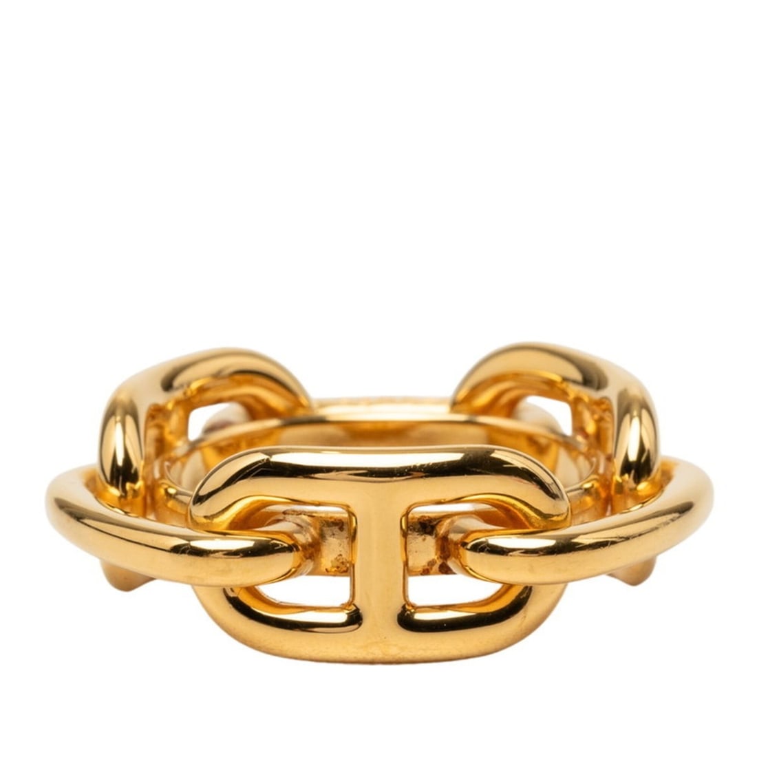 Hermes Chaine d'Ancre Scarf Ring, Gold Plated, Women's