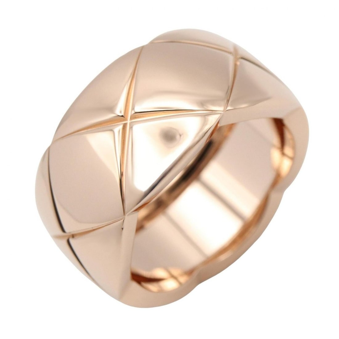Chanel Coco Crush Large Ring, 18K Pink Gold (J10818) - Men's & Women's Gold-Tone Ring