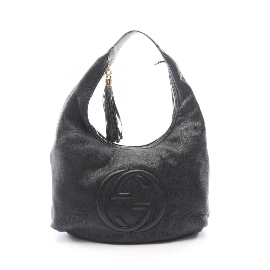 Gucci Soho Shoulder Bag/Handbag, Leather, Women's, Black, 282304: --- Catalog ---Category: SizeSize (HxWxD): 30cm x 35cm x 13cm / 11.81'' x 13.77'' x 5.11''Category: DesignType: Handbag, Shoulder bagColor: BlackGender: WomenMaterial: Leather Category: GeneralMPN: 28