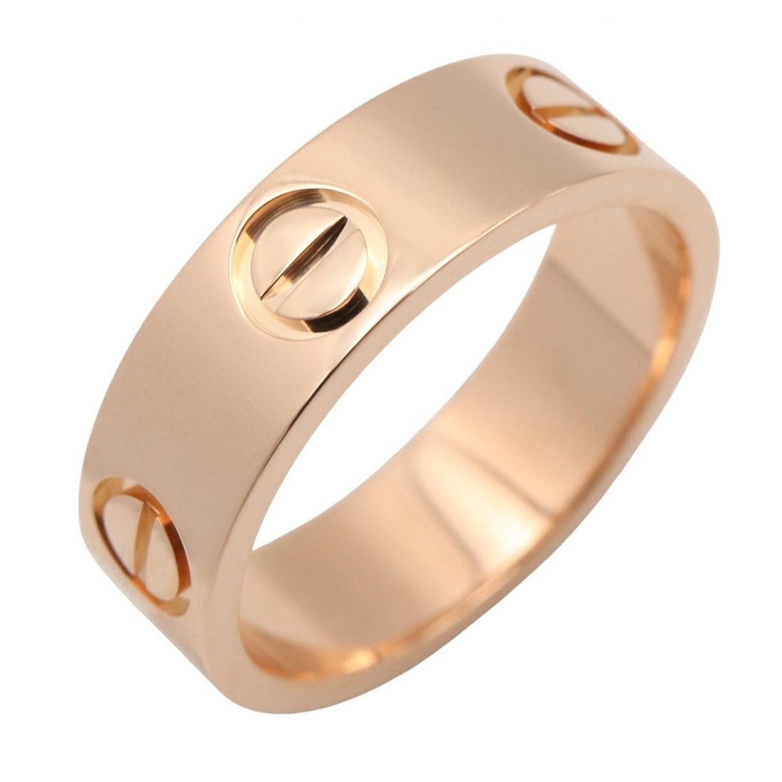 Cartier Love Ring, 18K Pink Gold (PG), Men's/Women's, Tone, B4084600