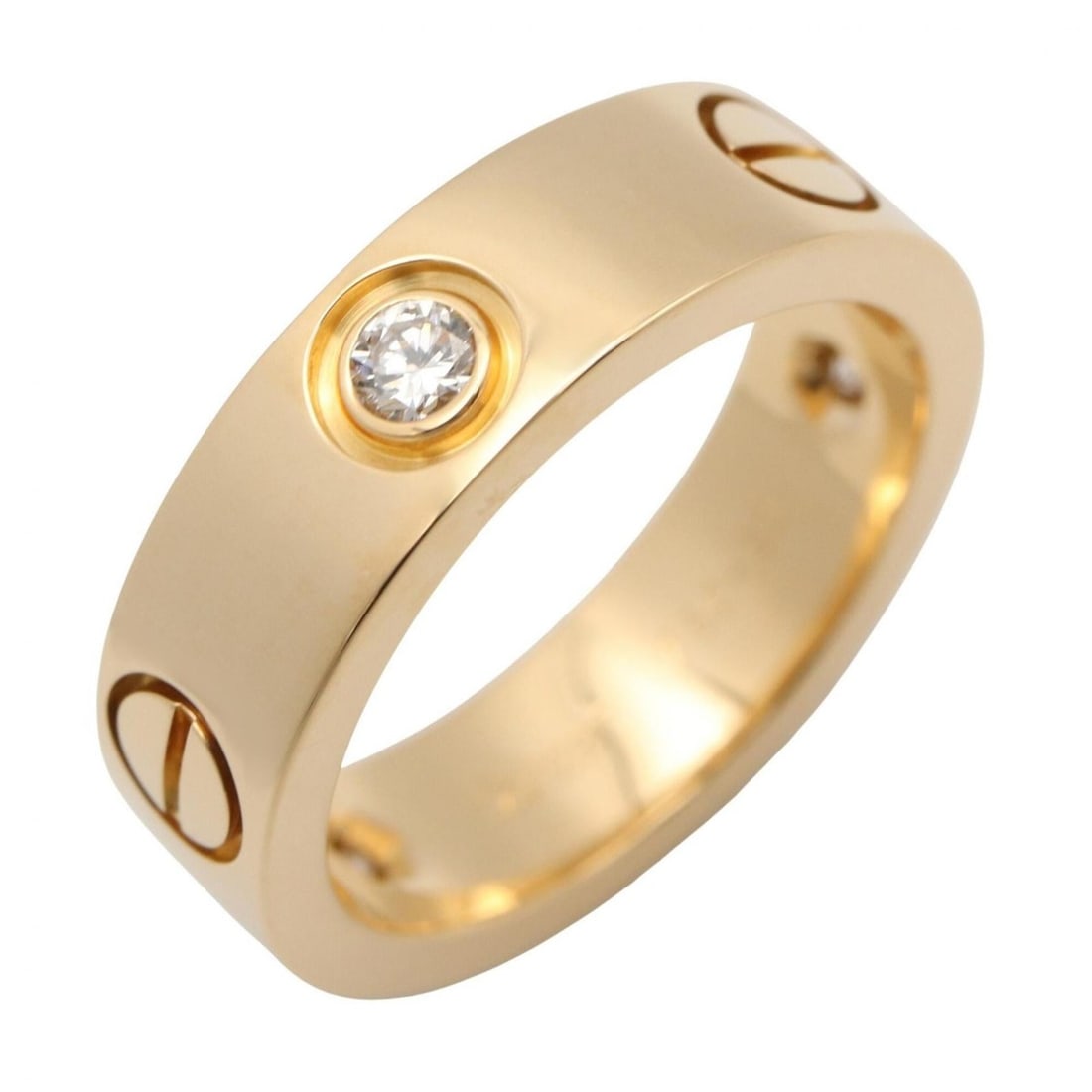 Cartier Love Ring 3PD - 18K (Yellow Gold) Diamond for Women Clear/Gold Tone B4032400: --- Catalog ---Category: SizeUS Size: 5.5Brand Size: 50Category: DesignType: Band ringColor: Yellow goldStone: DiamondGender: WomenMaterial: Yellow gold (18K)Category: GeneralMPN: B4032400Brand: Carti