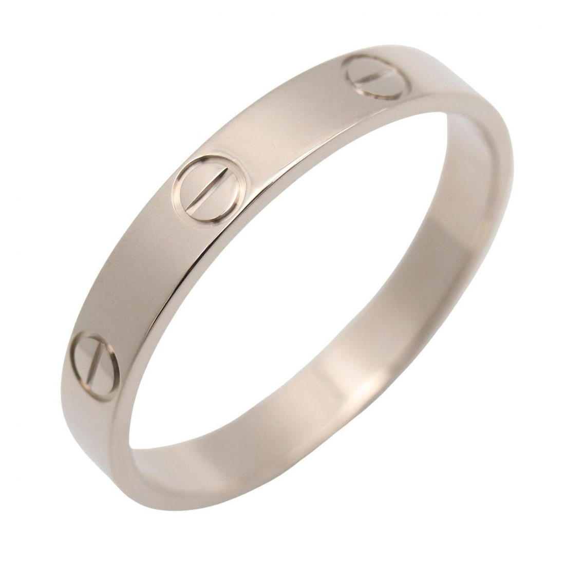 Cartier Mini Love Ring, 18K White Gold (18KWG), Silver Tone, B4085100 (Men's/Women's): --- Catalog ---Category: SizeUS Size: 10.5Brand Size: 62Category: DesignType: Band ringColor: White goldGender: Men,WomenMaterial: White gold (18K)Category: GeneralMPN: B4085100Brand: Cartier--- Item 