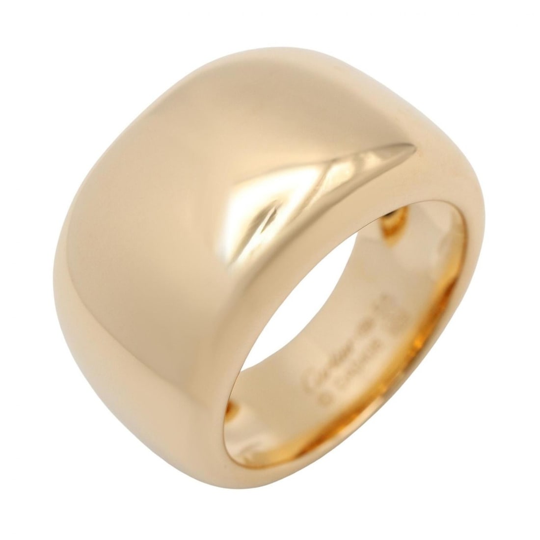 Cartier Nouvelle Vague Ring - 18K (Yellow Gold) Men's & Women's Gold Tone: --- Catalog ---Category: SizeUS Size: 7.5Brand Size: 55Category: DesignType: Band ringColor: Yellow goldGender: Men,WomenMaterial: Yellow gold (18K)Category: GeneralBrand: Cartier--- Item List ---Sect