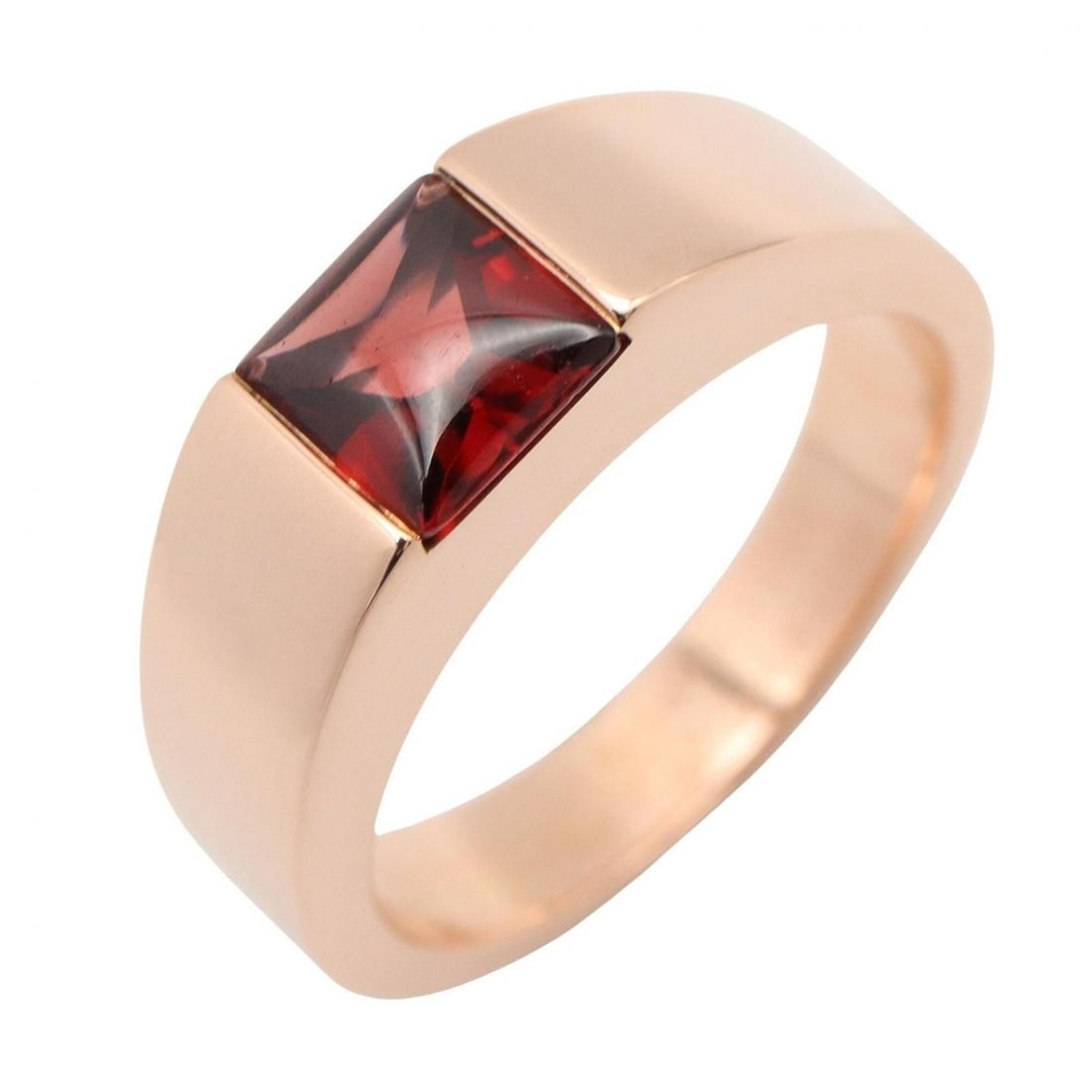 Cartier Tank Mars Garnet Ring - 18K Pink Gold (PG) Women's Red/Gold Tone: --- Catalog ---Category: SizeUS Size: 6.5Brand Size: 52Category: DesignType: Band ringColor: Pink goldStone: GarnetGender: WomenMaterial: Pink gold (18K)Stone Color: Red colorCategory: GeneralBrand: C