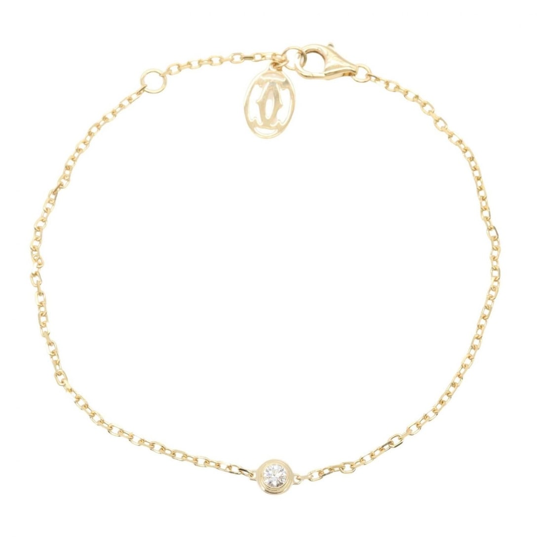 Cartier d'Amour Bracelet SM - 18K (Yellow Gold) with Diamonds Women's Gold Tone Clear B6043300: --- Catalog ---Category: SizeLength: 18cm / 7.08''Category: DesignType: Charm braceletColor: Yellow goldStone: DiamondGender: WomenMaterial: Yellow gold (18K)Category: GeneralMPN: B6043300Brand: Carti