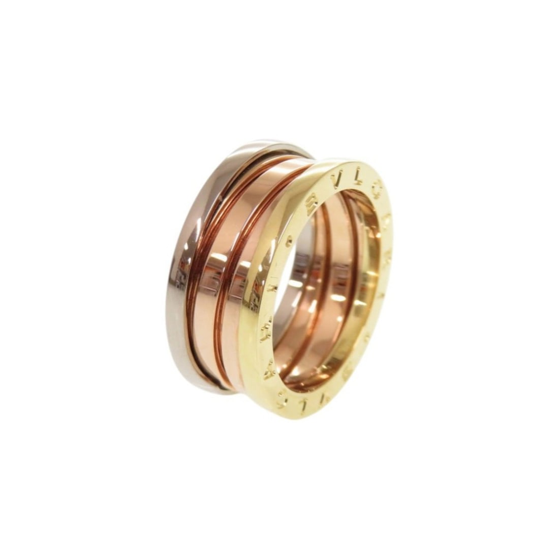 BVLGARI B.zero1 Perfect Mistake, Size 56, 18K Yellow Gold, Pink White Gold 750, Ring, Jewelry,: --- Catalog ---Category: SizeUS Size: 8Brand Size: 56Category: DesignType: Band ringGender: Women,MenMaterial: Pink gold (18K), White gold (18K), Yellow gold (18K)Category: GeneralBrand: BvlgariCountr